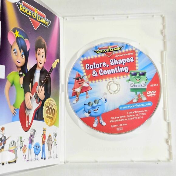Rock ‘N Learn Colors Shapes & Counting DVD - Picture 2 of 3